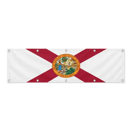 Drapeau de la Floride grand format XL en polyester avec dix œillets
