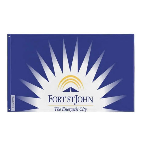 Drapeau fort st. John polyester œillets à gauche résistant