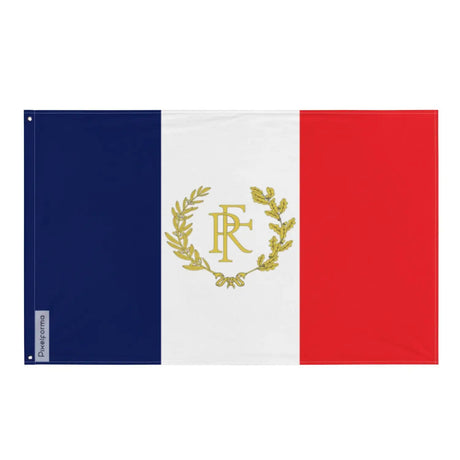 Drapeau france brodé rf plusieurs tailles en polyester - pixelforma