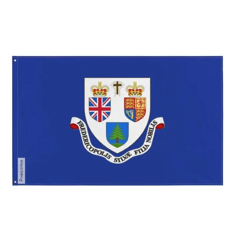 Drapeau fredericton polyester résistant œillets à gauche