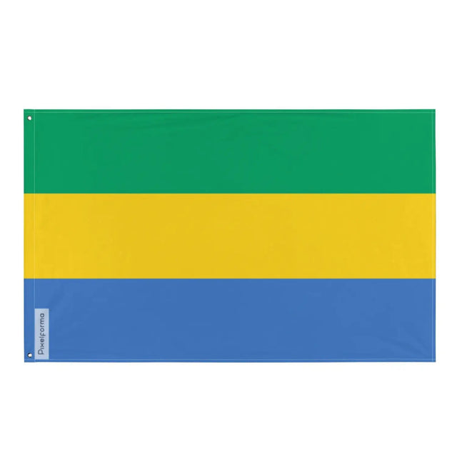 Drapeau gabon plusieurs tailles en polyester - pixelforma