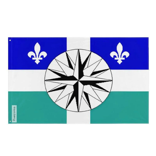 Drapeau gaspésie–îles-de-la-madeleine plusieurs tailles en polyester - pixelforma