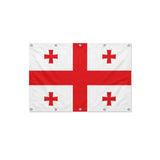 Drapeau de la Géorgie format S en polyester avec dix œillets