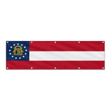 Drapeau de la Géorgie grand format XL en polyester avec dix œillets