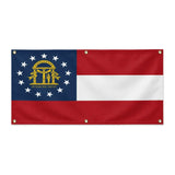 Drapeau géorgie en polyester résistant aux intempéries