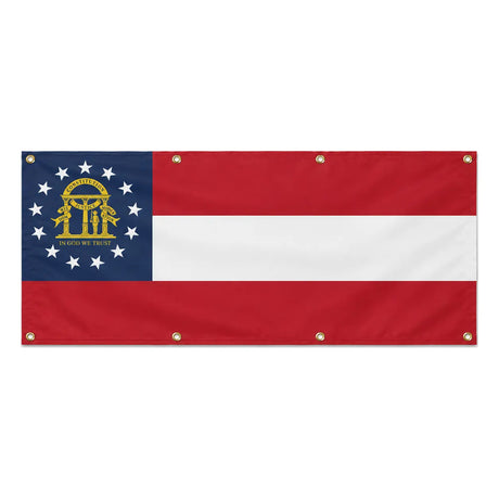 Drapeau géorgie en polyester résistant aux intempéries