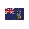 Drapeau de la Géorgie du Sud-et-les Îles Sandwich du Sud format S en polyester avec dix œillets