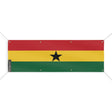 Drapeau ghana polyester résistant œillets usage extérieur