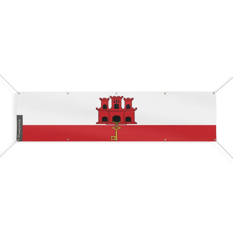 Drapeau gibraltar polyester résistant pour usage extérieur