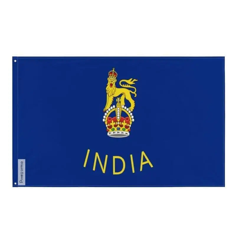Drapeau gouverneur général inde polyester avec œillets à gauche