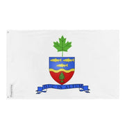 Drapeau grande-rivière polyester résistant œillets à gauche