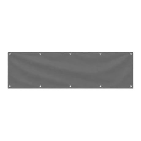 Drapeau Gris Foncé grand format XL en polyester avec dix œillets