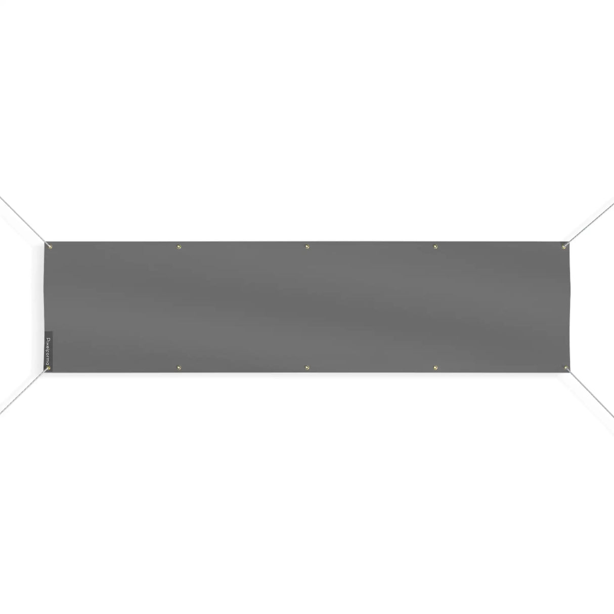 Drapeau gris foncé france en polyester avec œillets résistants
