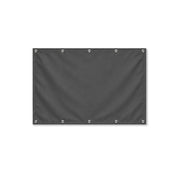 Drapeau Gris Noir format S en polyester avec dix œillets