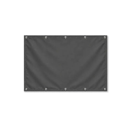 Drapeau Gris Noir format S en polyester avec dix œillets