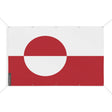 Drapeau groenland polyester résistant avec 10 œillets