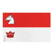 Drapeau guelph polyester résistant avec œillets à gauche