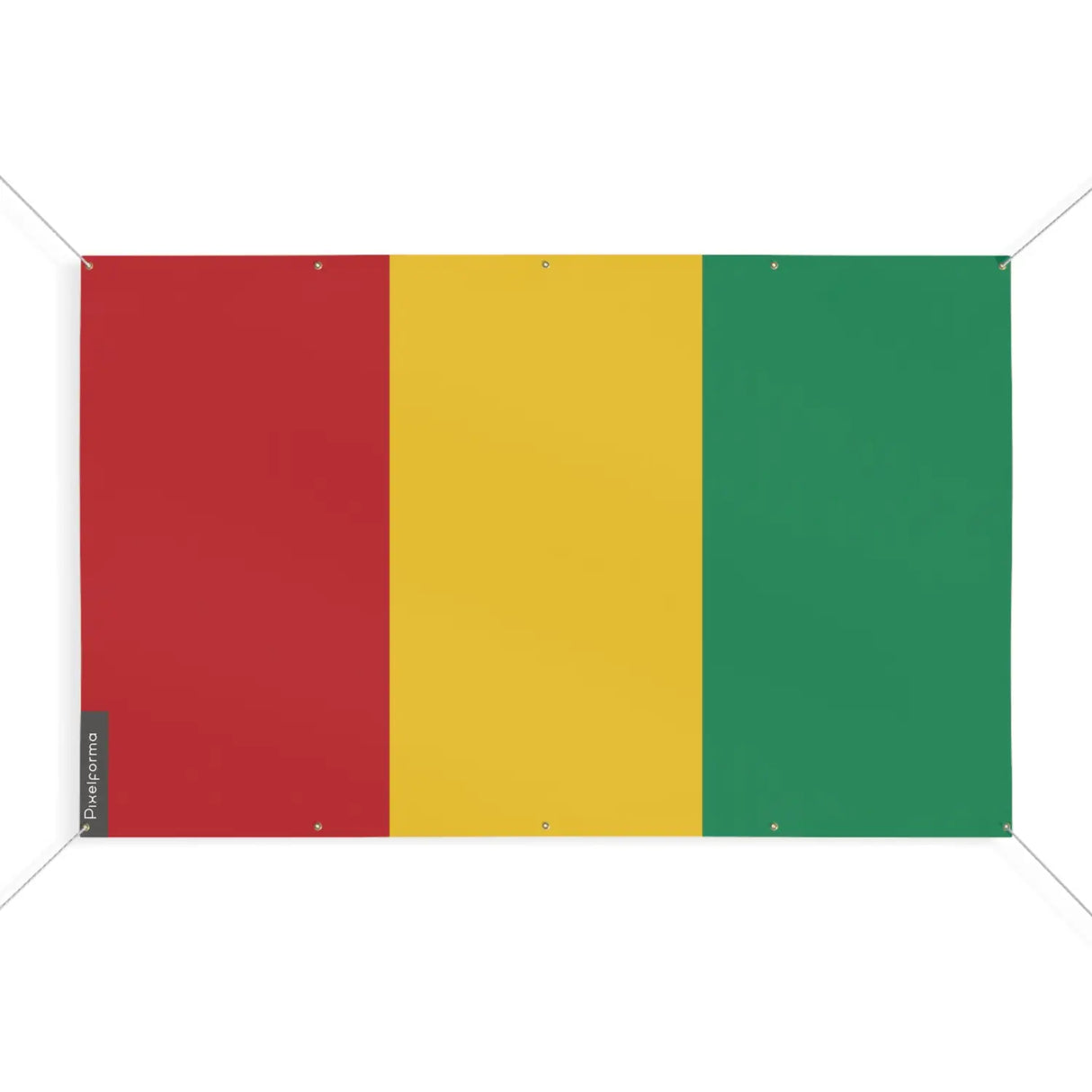 Drapeau guinée 10 oeillets en plusieurs tailles (s) - pixelforma