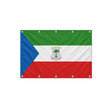 Drapeau de la Guinée équatoriale format S en polyester avec dix œillets