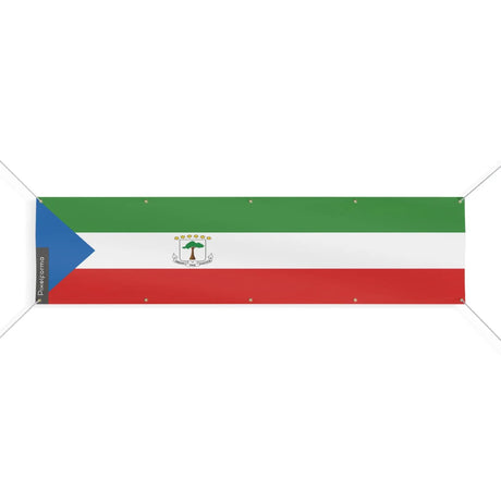 Drapeau guinée équatoriale polyester résistant intempéries