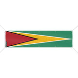 Drapeau guyana polyester résistant usage extérieur durable