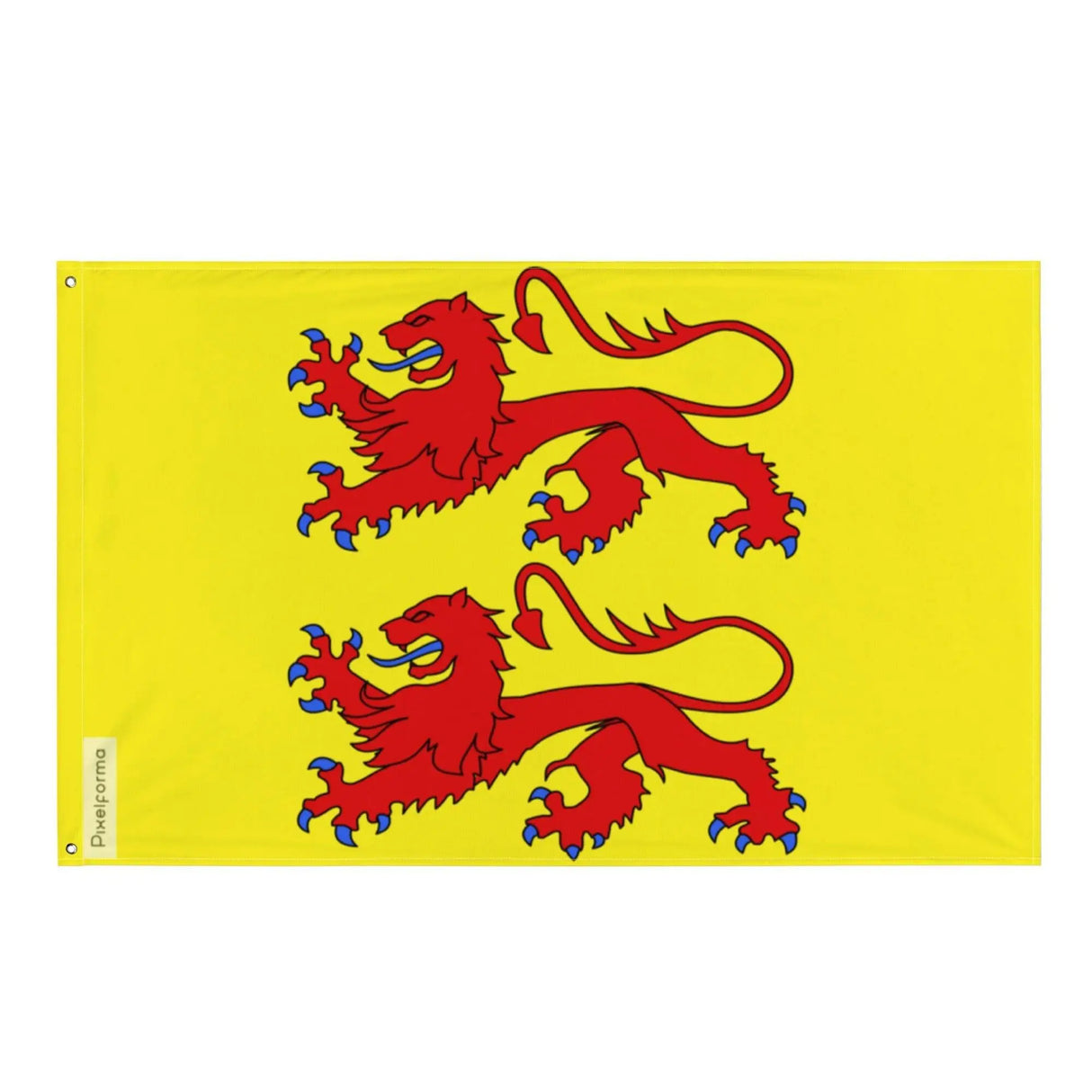 Drapeau hautes-pyrénées polyester résistant œillets à gauche