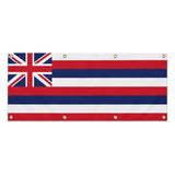 Drapeau hawaï polyester résistant aux intempéries 8 œillets