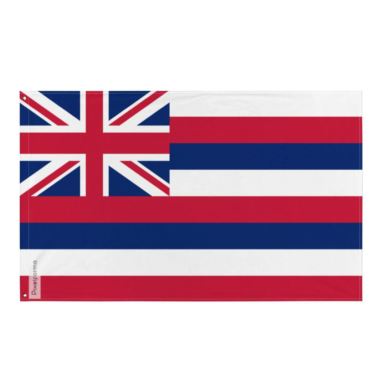 Drapeau hawaï polyester résistant avec œillets à gauche