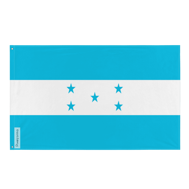 Drapeau Honduras officiel en plusieurs tailles 100 % polyester Imprimer avec Double ourlet - Pixelforma