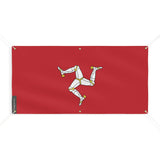 Drapeau île de man polyester résistant six œillets