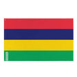 Drapeau île maurice polyester résistant avec œillets à gauche