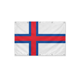 Drapeau Îles Féroé format S en polyester avec dix œillets