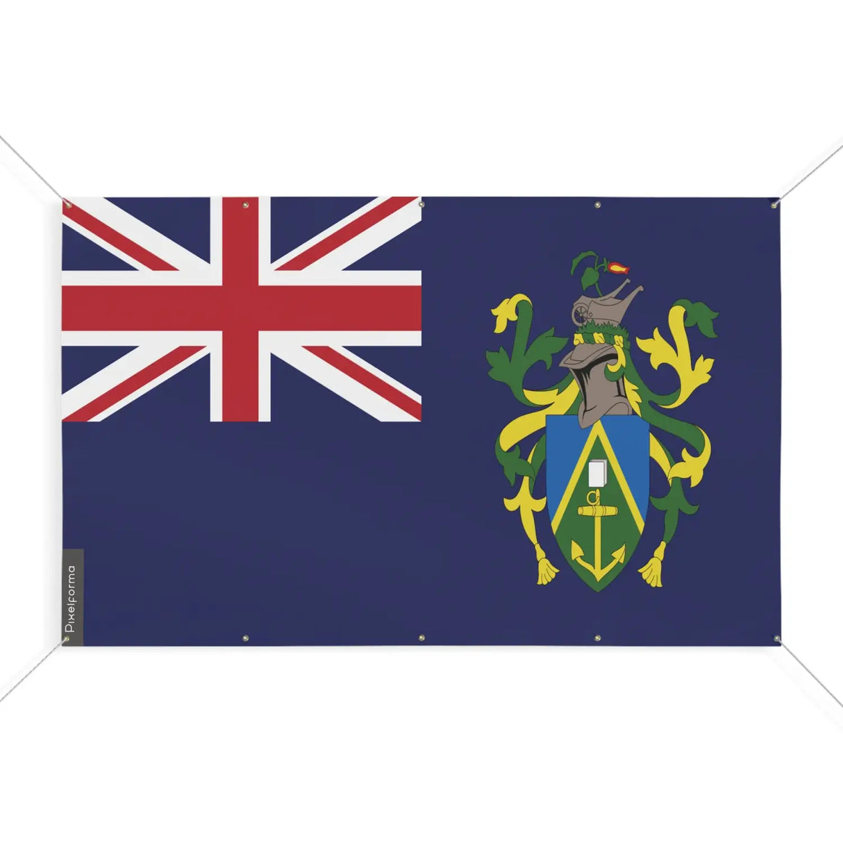 Drapeau îles pitcairn 10 oeillets en plusieurs tailles (s) - pixelforma