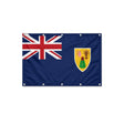 Drapeau des Îles Turques-et-Caïques format S en polyester avec dix œillets
