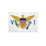 Drapeau des Îles Vierges des États-Unis format S en polyester avec dix œillets