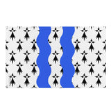 Drapeau ille-et-vilaine polyester résistant ourlets renforcés