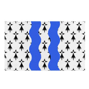 Drapeau ille-et-vilaine polyester résistant ourlets renforcés