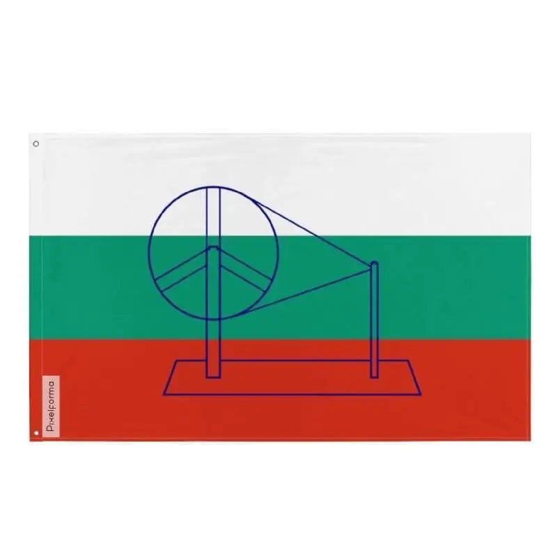 Drapeau inde 1921 polyester résistant œillets à gauche