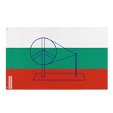 Drapeau inde 1921 polyester résistant œillets à gauche