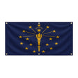 Drapeau indiana polyester résistant aux intempéries œillets