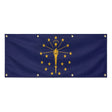Drapeau indiana polyester résistant aux intempéries œillets