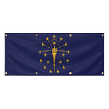 Drapeau indiana polyester résistant aux intempéries œillets