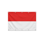 Drapeau de l'Indonésie format S en polyester avec dix œillets