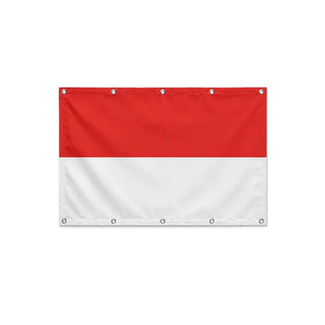 Drapeau de l'Indonésie format S en polyester avec dix œillets