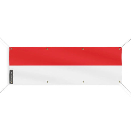 Drapeau indonésie polyester résistant usage extérieur intensif
