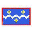 Drapeau indre polyester résistant avec œillets à gauche