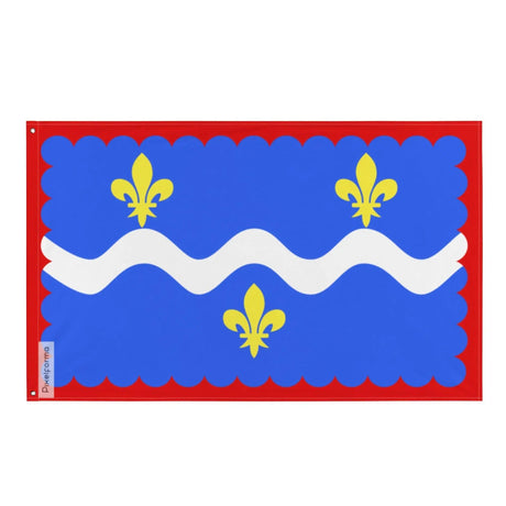 Drapeau indre polyester résistant avec œillets à gauche