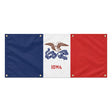 Drapeau iowa en polyester résistant aux intempéries