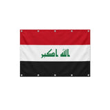 Drapeau de l'Irak format S en polyester avec dix œillets