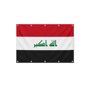 Drapeau de l'Irak format S en polyester avec dix œillets